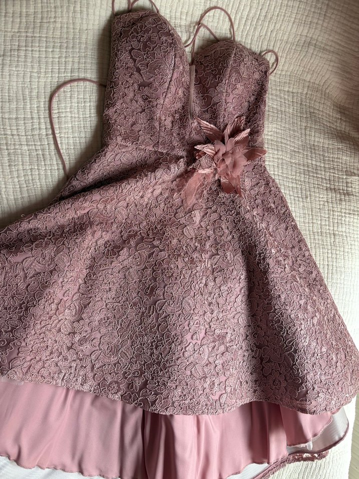 Nakışlı Pembe balo Elbisesi - Görsel 3
