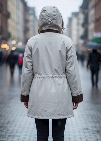 Düğmeli Yağmurluk Midi Boy - Görsel 2