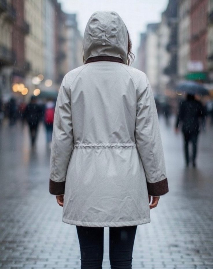 Düğmeli Yağmurluk Midi Boy - Görsel 2