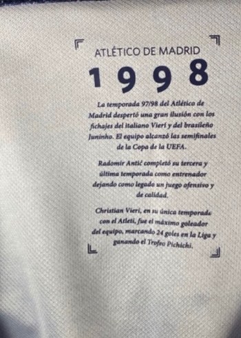 Orijinal Atletico Madrid Retro Forma - Görsel 3