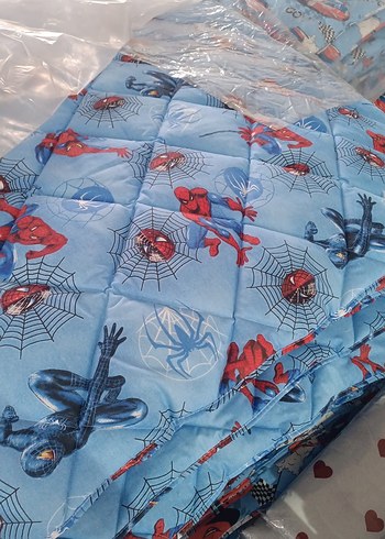 Renkli Baskılı Pembe Çocuk yorgan - Görsel 2