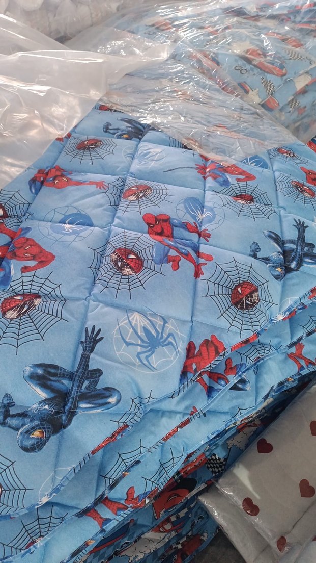 Renkli Baskılı Pembe Çocuk  yorgan - Görsel 2