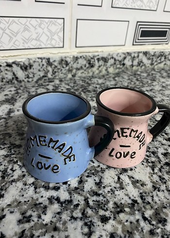 Pastel Renkli Love Yazılı Seramik Kupa - Görsel 4