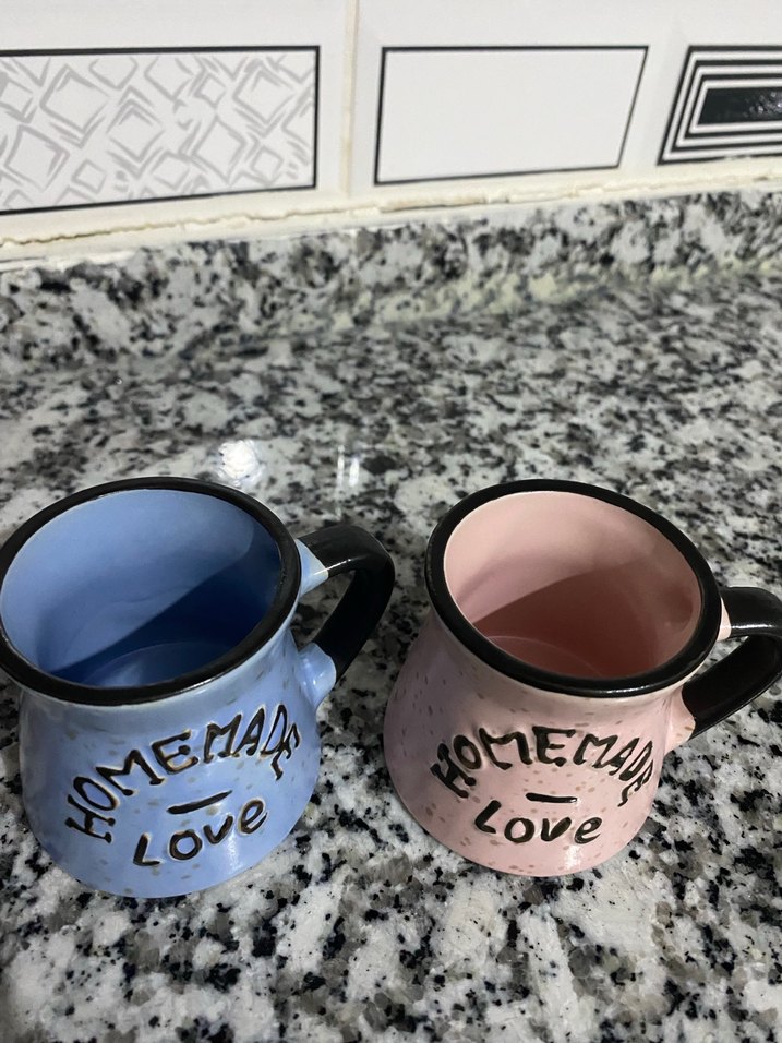 Pastel Renkli Love Yazılı Seramik Kupa - Görsel 2