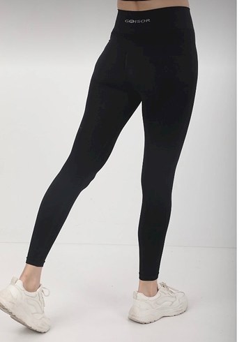 Siyah Kadın Spor Taytı Midi Boy - Görsel 2