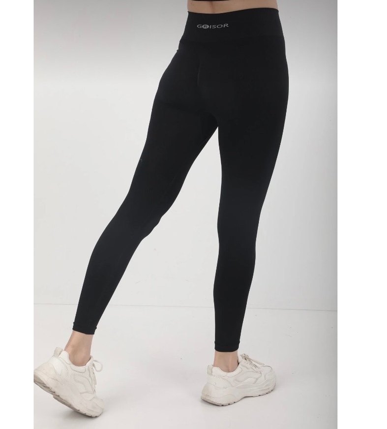 Siyah Kadın Spor Taytı Midi Boy - Görsel 2