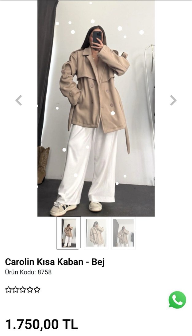 Bej Süet Midi Kadın Trençkot - Görsel 4