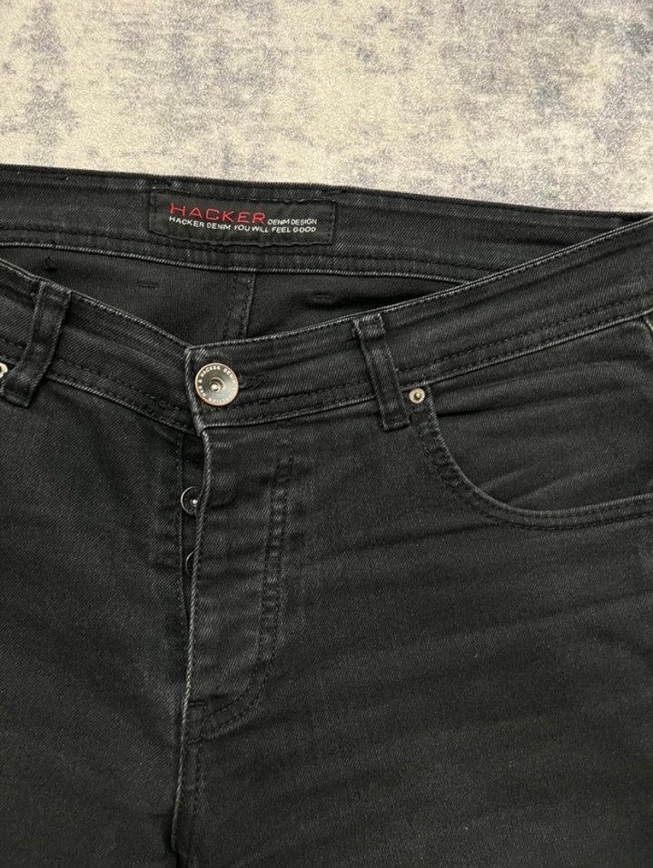 Siyah Regular Fit Erkek Denim Pantolon - Görsel 2
