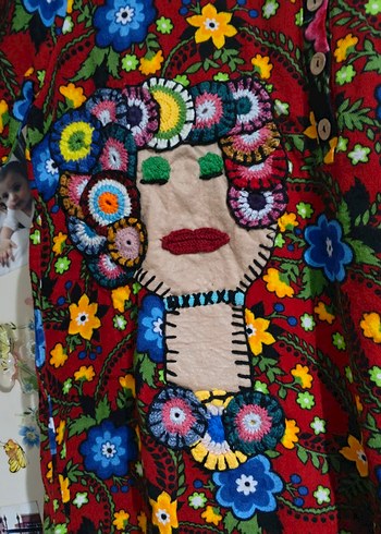 Renkli Nakışlı Mutfak Önlüğü - Görsel 2