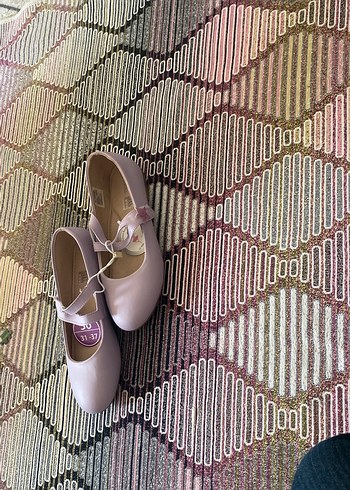 Kız Çocuk Pembe Tokalı Babet Ayakkabı - Görsel 3