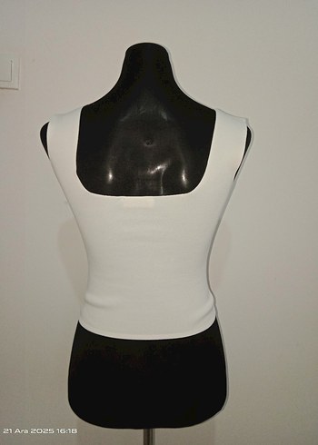 Beyaz Kadın Crop/S - Görsel 3