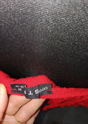 Kırmızı Nakışlı Midi Bohem Elbise - Görsel 6