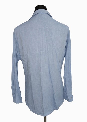 Mavi Uzun Kollu Gömlek/S - Görsel 3