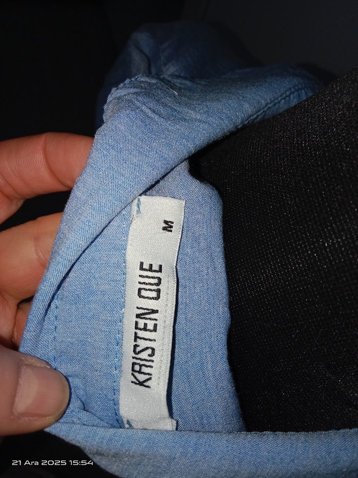 Mavi Uzun Kollu Gömlek/S - Görsel 5