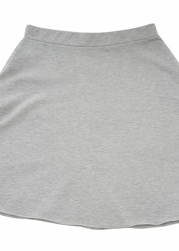 Gri Rahat Kesim Midi Etek - Görsel 2