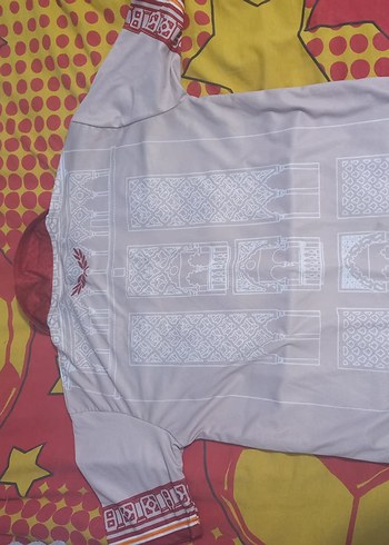 Düğmeli Beyaz Gri Erkek özel forma - Görsel 6