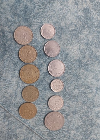 eski paralar aynı dönemin 25kurustan başlayarak 2500 TL ye kadar - Görsel 8