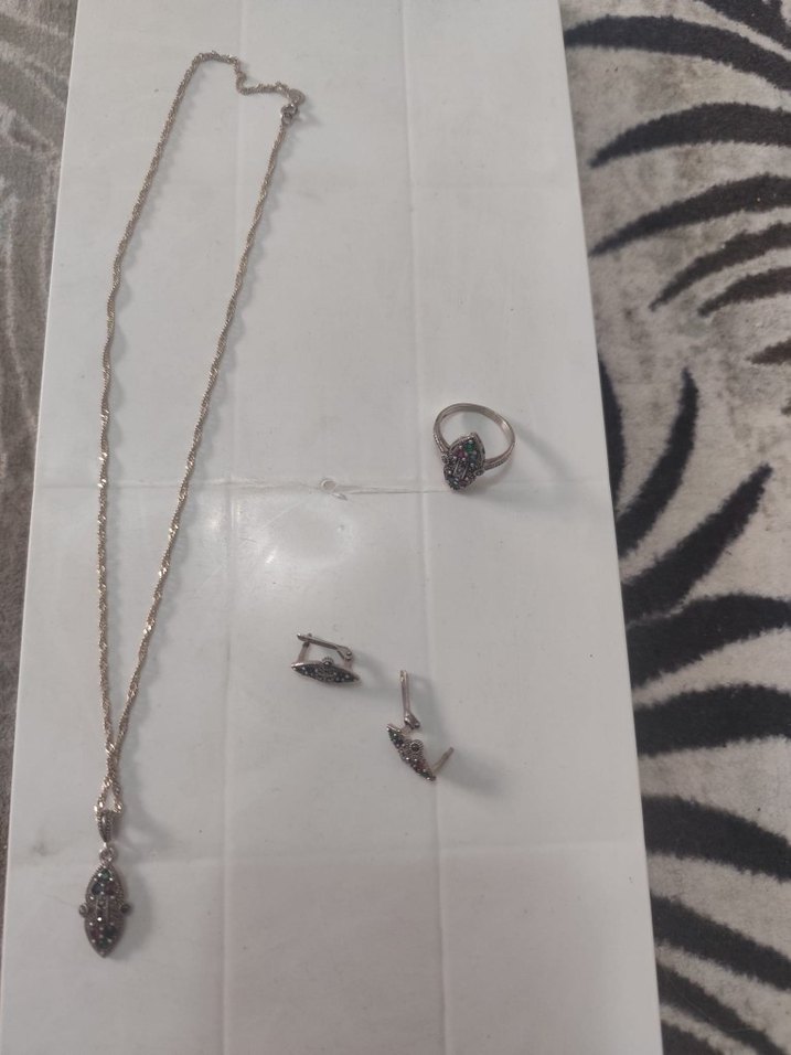 925 ayar gümüş set - Görsel 3