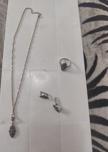 ı  Desenli gümüş set - Görsel 3