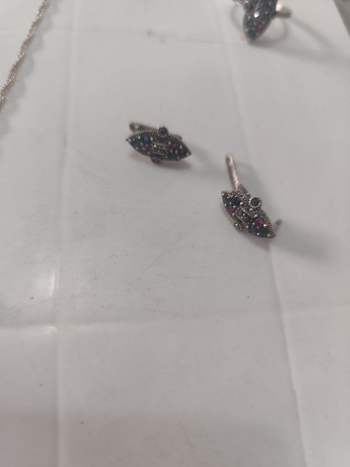 ı  Desenli gümüş set - Görsel 4