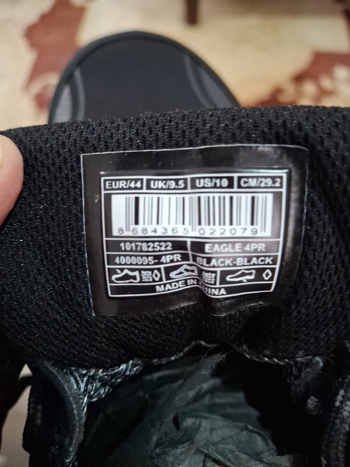 Siyah Bağcıklı Erkek Outdoor Ayakkabısı - Görsel 4