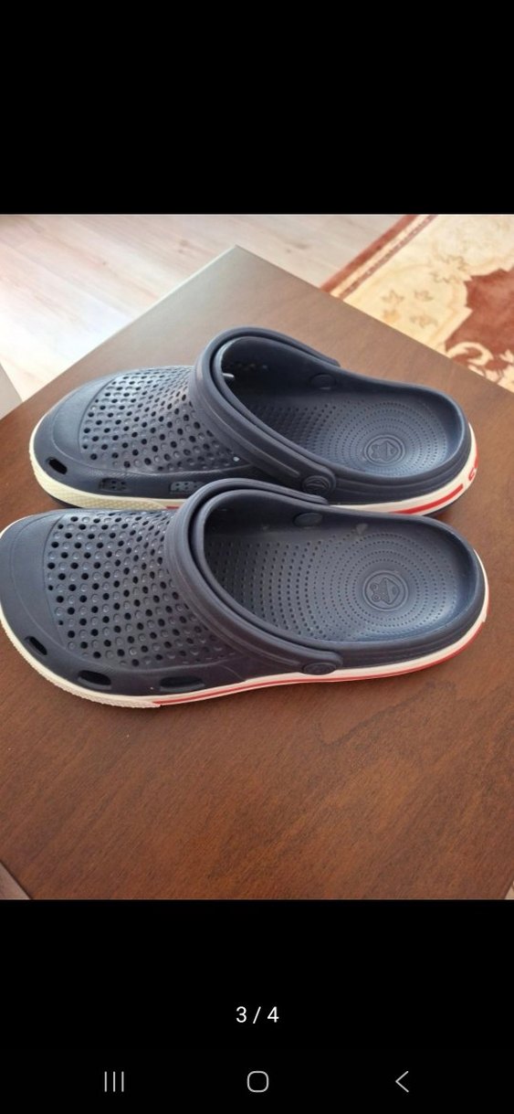 Gri Erkek Terlikler, Tokalı, Günlük - Görsel 3