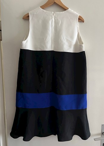 V Yaka Kolsuz Midi Elbise - Görsel 2