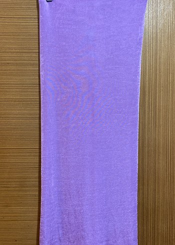 Mor/Lila Drapeli Uzun Kadın Etek - Görsel 5