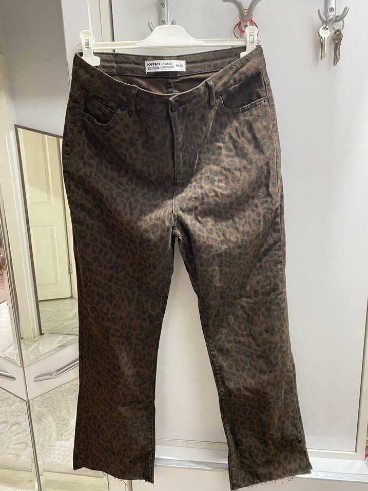 Kadın kahverengi pantolon - Görsel 2