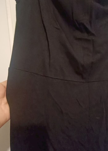 Siyah,degaje yakalı,kolsuz elbise - Görsel 4