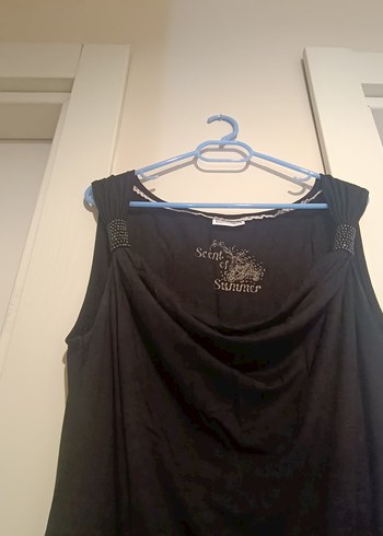 Siyah,degaje yakalı,kolsuz elbise - Görsel 5