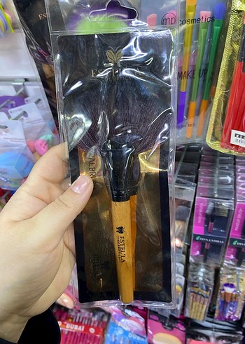 XP Studio Renkli Yelpaze Makyaj Fırçası - Görsel 3