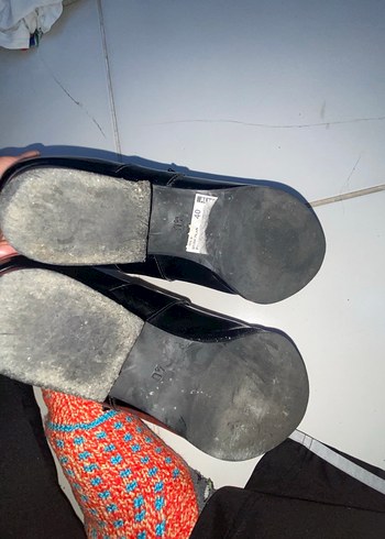 Siyah Yılan Desenli Tokalı Topuklu Kadın Ayakkabı - Görsel 8