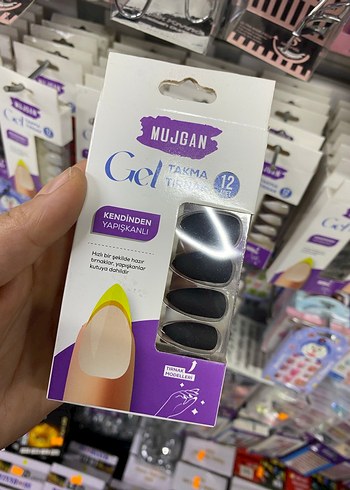 Mujgan Kırmızı Jel Takma Tırnak 12'li - Görsel 5