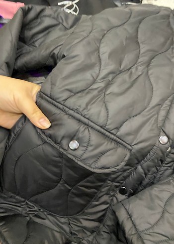 Düğmeli sıyah Mont - Görsel 2