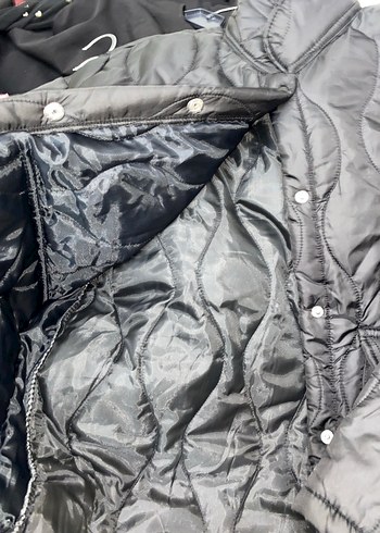 Düğmeli sıyah Mont - Görsel 4