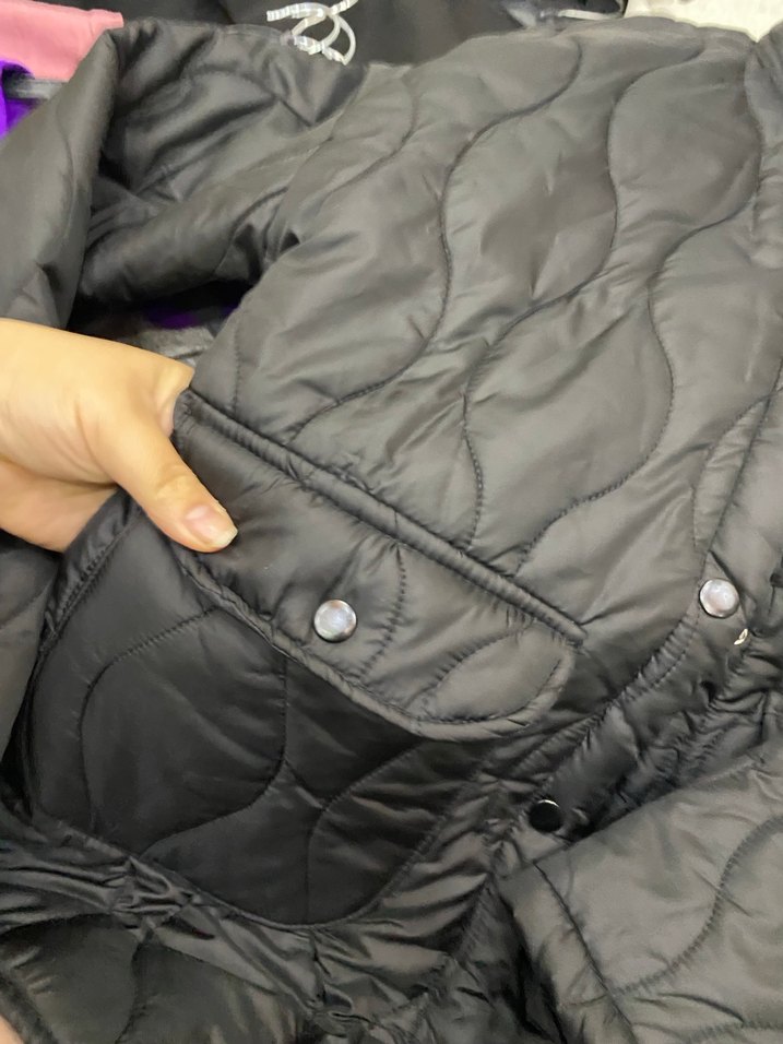 Düğmeli sıyah Mont - Görsel 2