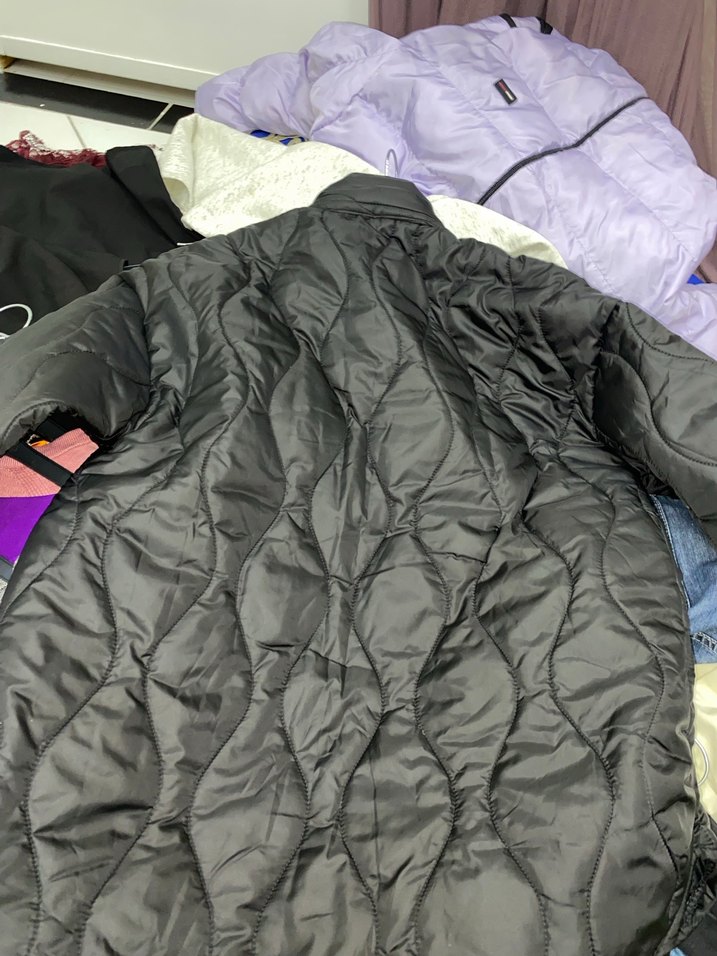 Düğmeli sıyah Mont - Görsel 5