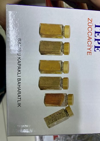 Bambu Kapaklı Cam Baharat Şişesi - Görsel 3
