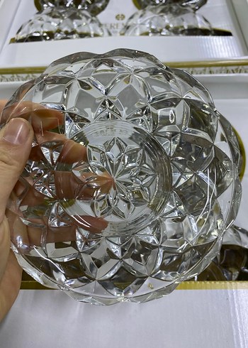 Parlak Altın Detaylı Cam Kase Seti - Görsel 5