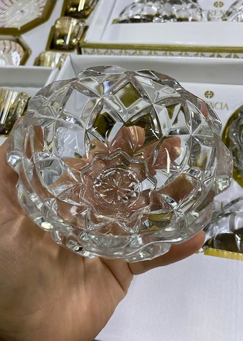 Parlak Altın Detaylı Cam Kase Seti - Görsel 6