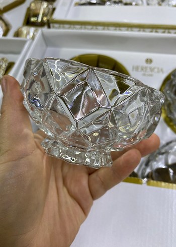 Parlak Altın Detaylı Cam Kase Seti - Görsel 7