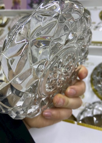 Parlak Altın Detaylı Cam Kase Seti - Görsel 4