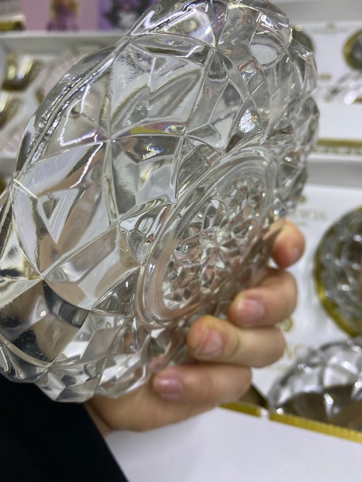 Parlak Altın Detaylı Cam Kase Seti - Görsel 4