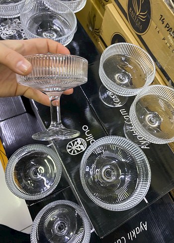 Molino Cam Su Bardağı Takımı - Haki Gri - Görsel 2