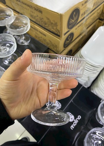 Molino Cam Su Bardağı Takımı - Haki Gri - Görsel 5