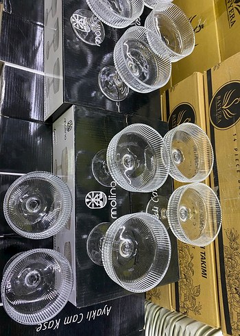 Molino Cam Su Bardağı Takımı - Haki Gri - Görsel 6