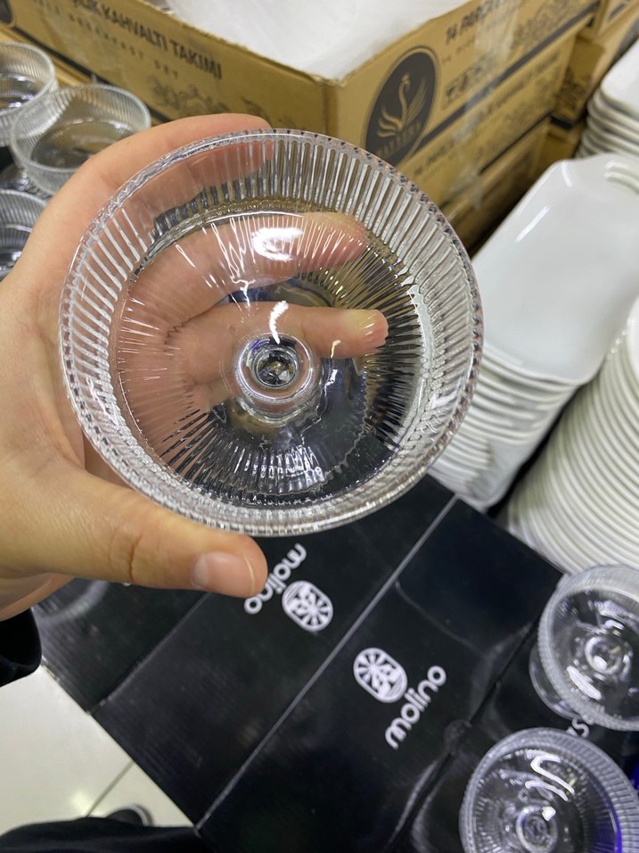 Molino Cam Su Bardağı Takımı - Haki Gri - Görsel 4