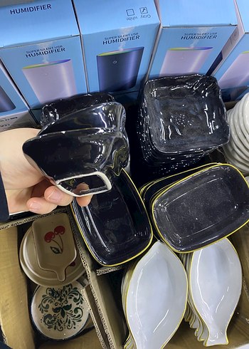 Kiraz Desenli Beyaz Seramik Mini Tabak - Görsel 4