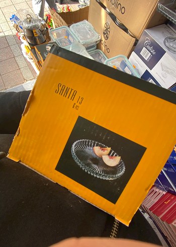 Soyut Desenli Beyaz Cam Tabak 6 lı fıyatıdır - Görsel 5